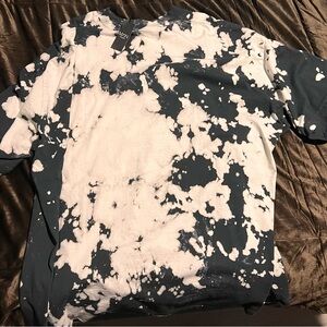 BoohooMAN Black and White Tie-Dye Shirt